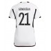 Tanie Strój piłkarski Niemcy Ilkay Gundogan #21 Koszulka Podstawowej dla damskie MŚ 2022 Krótkie Rękawy